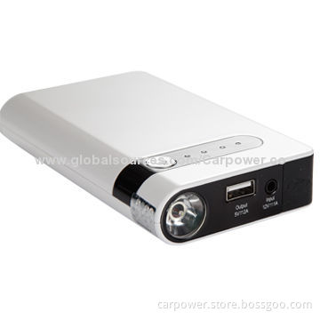 Multifunction car jump starter, starts 12V vehicle, 9000mA power, fit for mobiles/digital devices